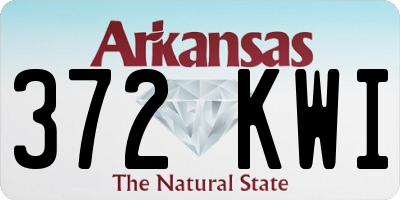 AR license plate 372KWI