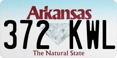 AR license plate 372KWL