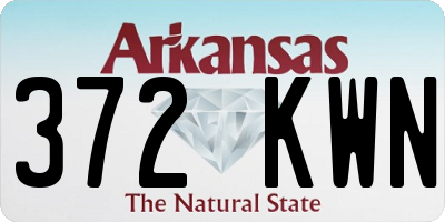 AR license plate 372KWN