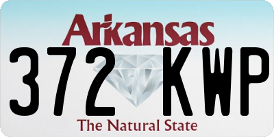 AR license plate 372KWP