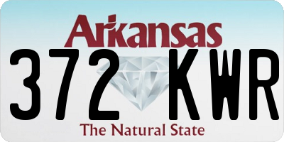 AR license plate 372KWR