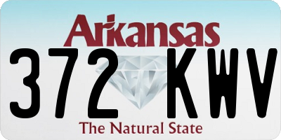 AR license plate 372KWV