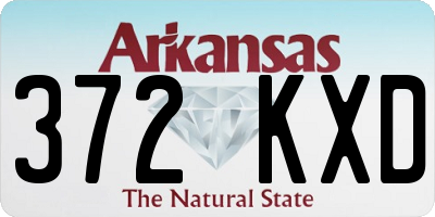 AR license plate 372KXD