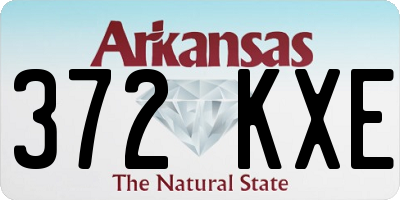 AR license plate 372KXE