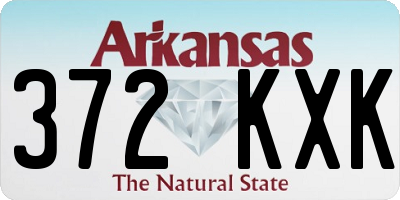 AR license plate 372KXK