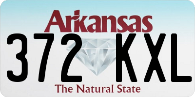 AR license plate 372KXL