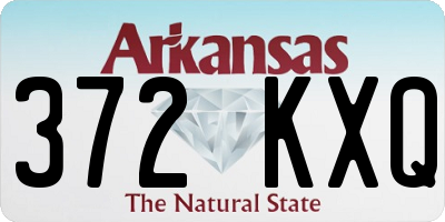 AR license plate 372KXQ