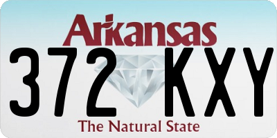 AR license plate 372KXY