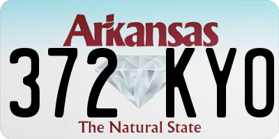 AR license plate 372KYO