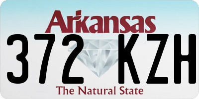AR license plate 372KZH