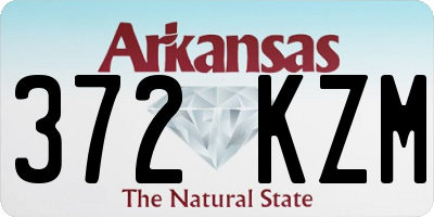 AR license plate 372KZM