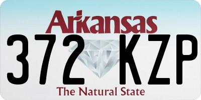 AR license plate 372KZP