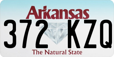 AR license plate 372KZQ