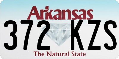 AR license plate 372KZS