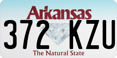 AR license plate 372KZU
