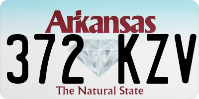 AR license plate 372KZV