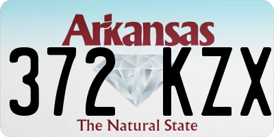 AR license plate 372KZX