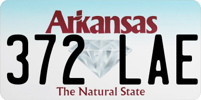 AR license plate 372LAE