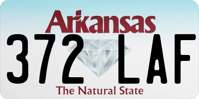 AR license plate 372LAF