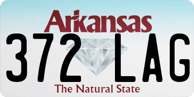 AR license plate 372LAG