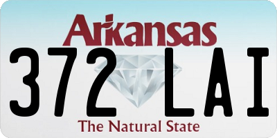 AR license plate 372LAI