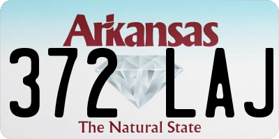 AR license plate 372LAJ