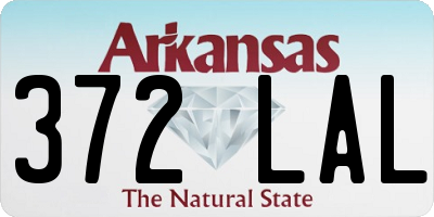 AR license plate 372LAL