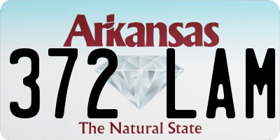 AR license plate 372LAM