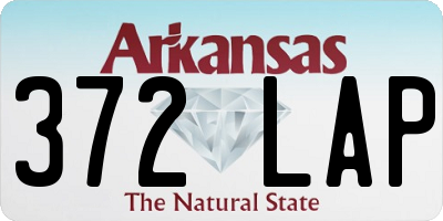 AR license plate 372LAP