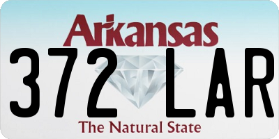 AR license plate 372LAR