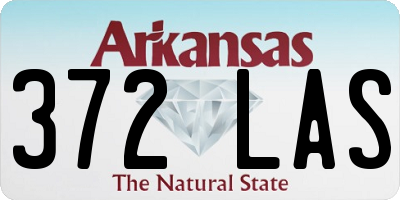 AR license plate 372LAS