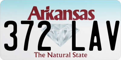 AR license plate 372LAV