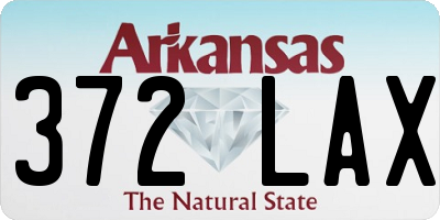 AR license plate 372LAX