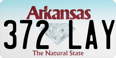 AR license plate 372LAY