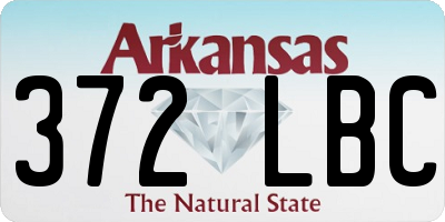 AR license plate 372LBC