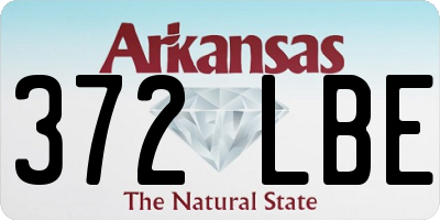 AR license plate 372LBE
