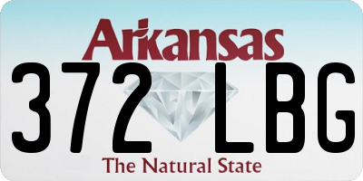 AR license plate 372LBG