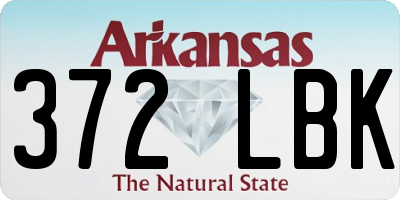 AR license plate 372LBK