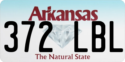 AR license plate 372LBL