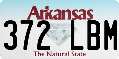 AR license plate 372LBM
