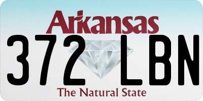 AR license plate 372LBN