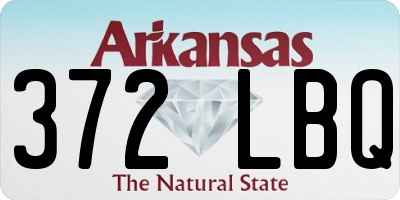 AR license plate 372LBQ