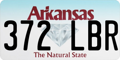 AR license plate 372LBR