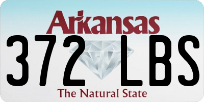 AR license plate 372LBS