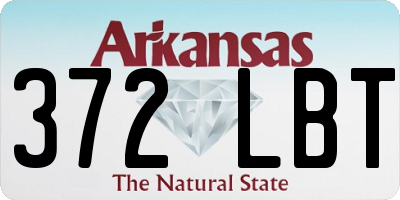 AR license plate 372LBT