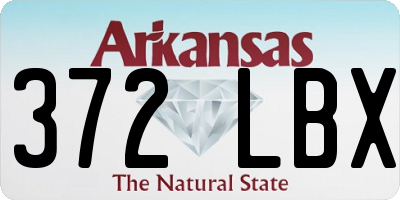 AR license plate 372LBX