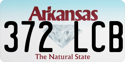 AR license plate 372LCB
