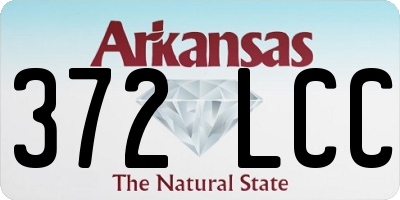 AR license plate 372LCC