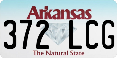 AR license plate 372LCG
