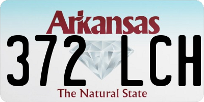 AR license plate 372LCH